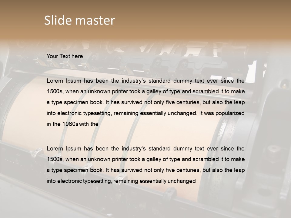 Roll Offset Gear PowerPoint Template