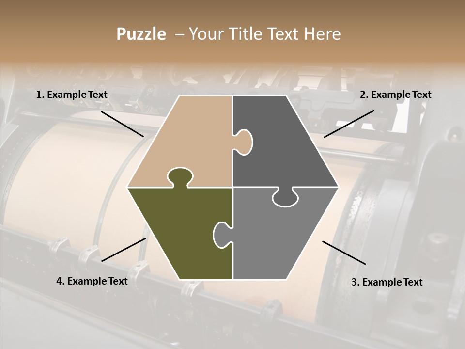 Roll Offset Gear PowerPoint Template