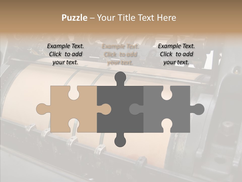 Roll Offset Gear PowerPoint Template