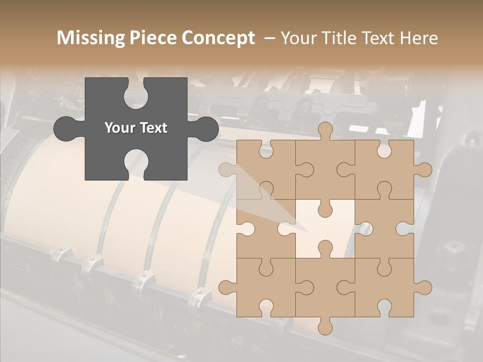 Roll Offset Gear PowerPoint Template