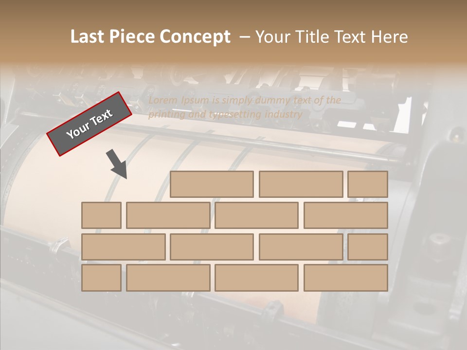 Roll Offset Gear PowerPoint Template