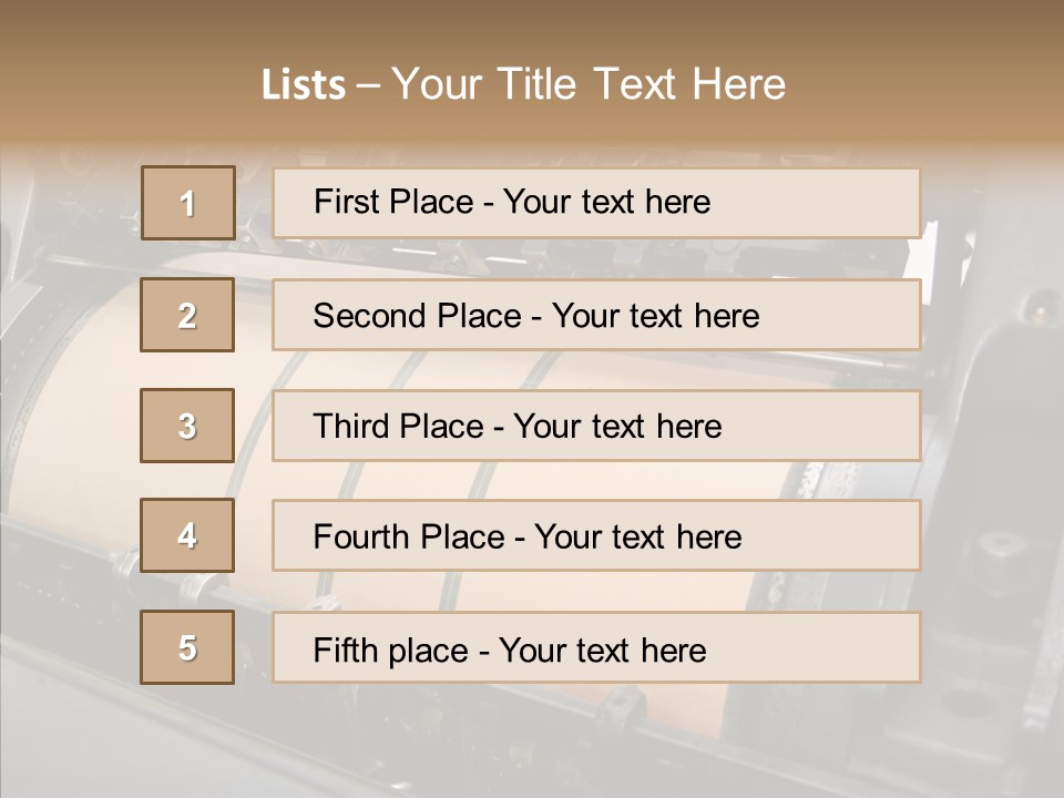 Roll Offset Gear PowerPoint Template