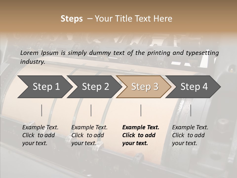 Roll Offset Gear PowerPoint Template