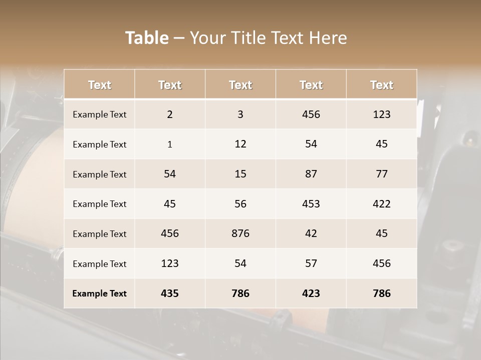 Roll Offset Gear PowerPoint Template