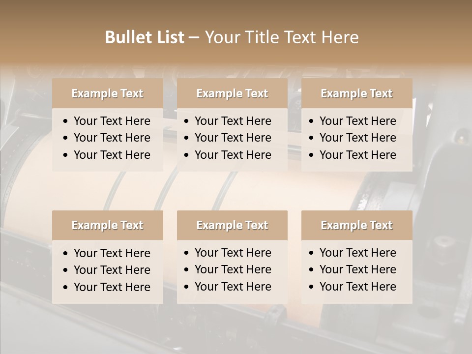 Roll Offset Gear PowerPoint Template