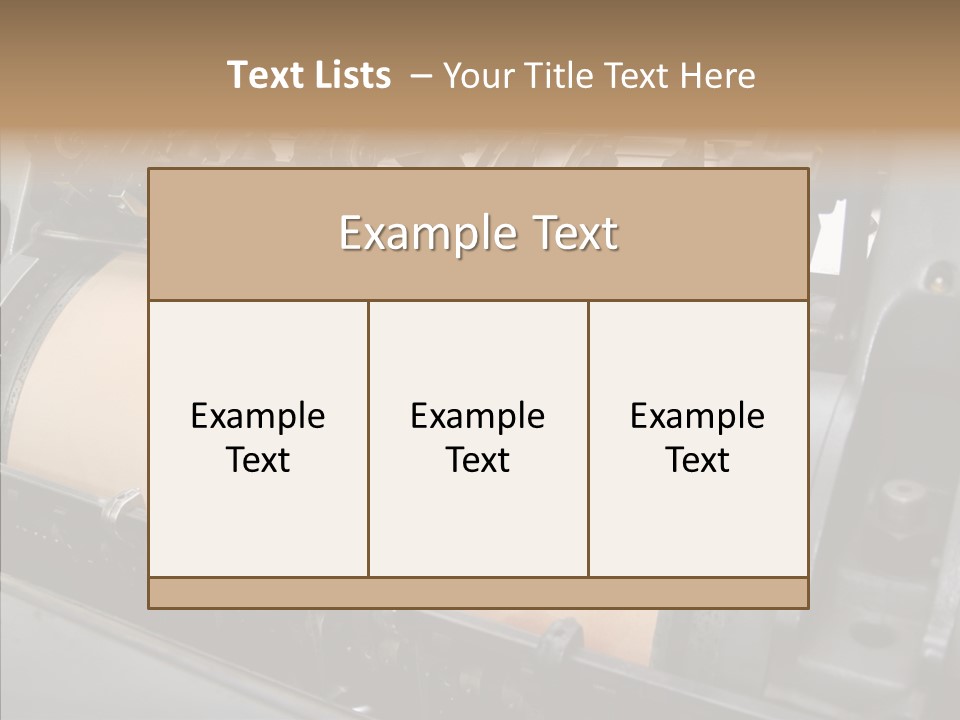 Roll Offset Gear PowerPoint Template
