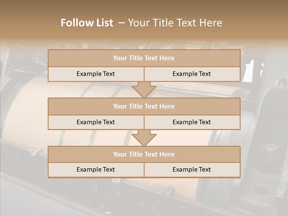 Roll Offset Gear PowerPoint Template