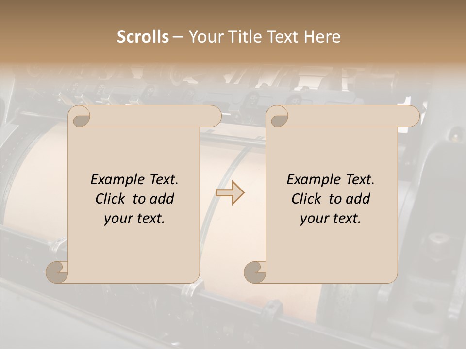 Roll Offset Gear PowerPoint Template