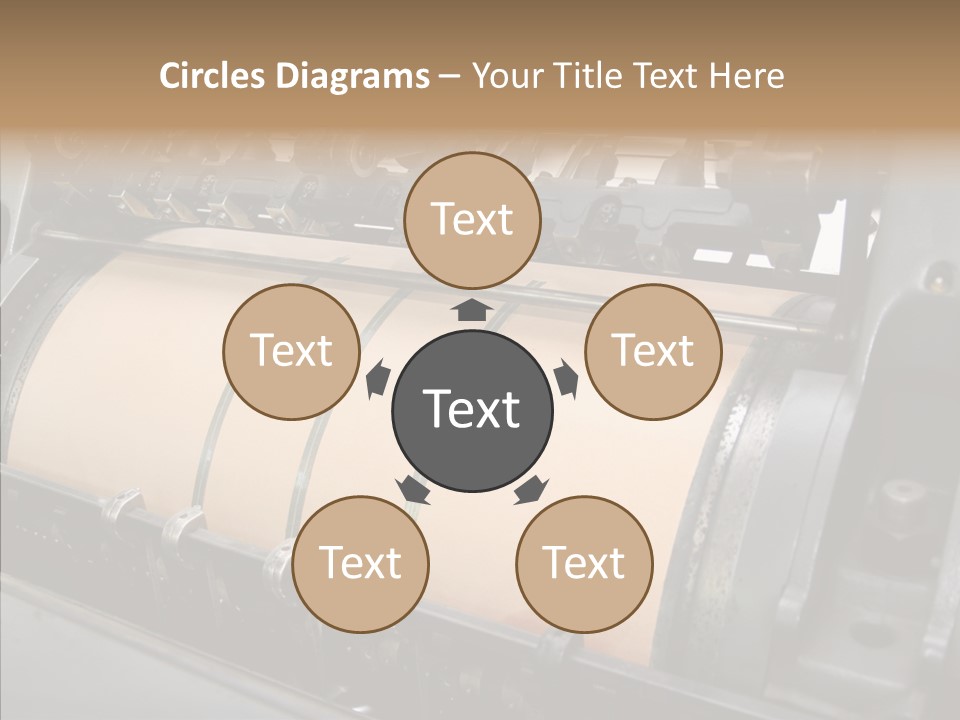 Roll Offset Gear PowerPoint Template