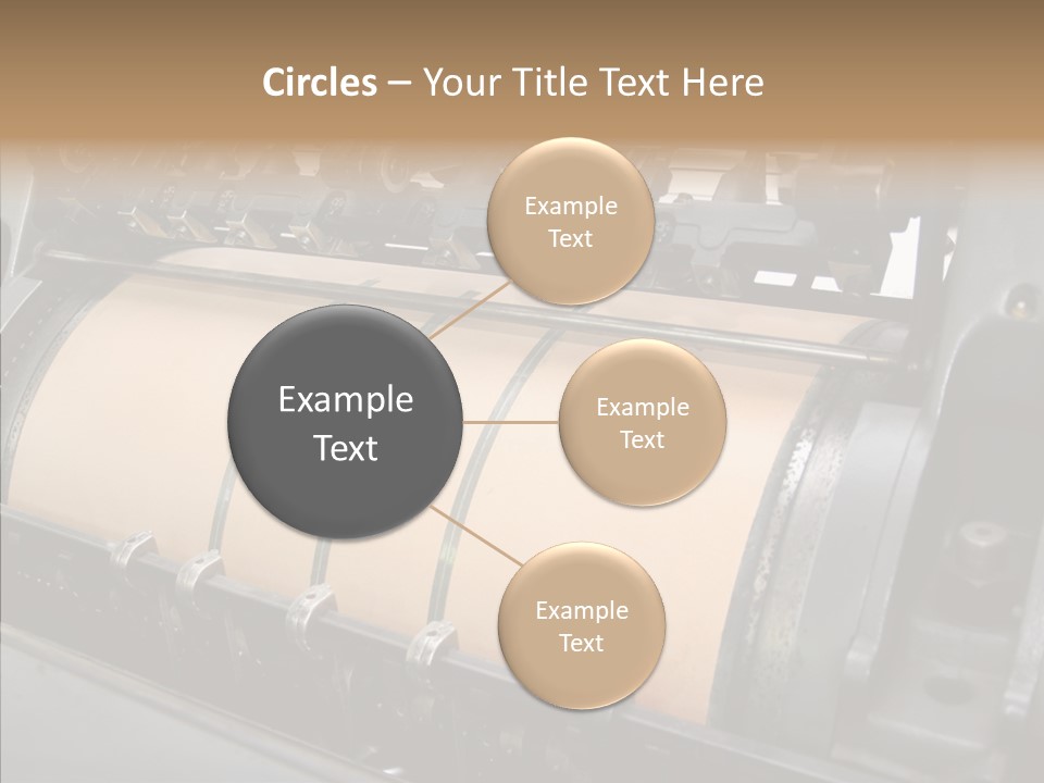 Roll Offset Gear PowerPoint Template