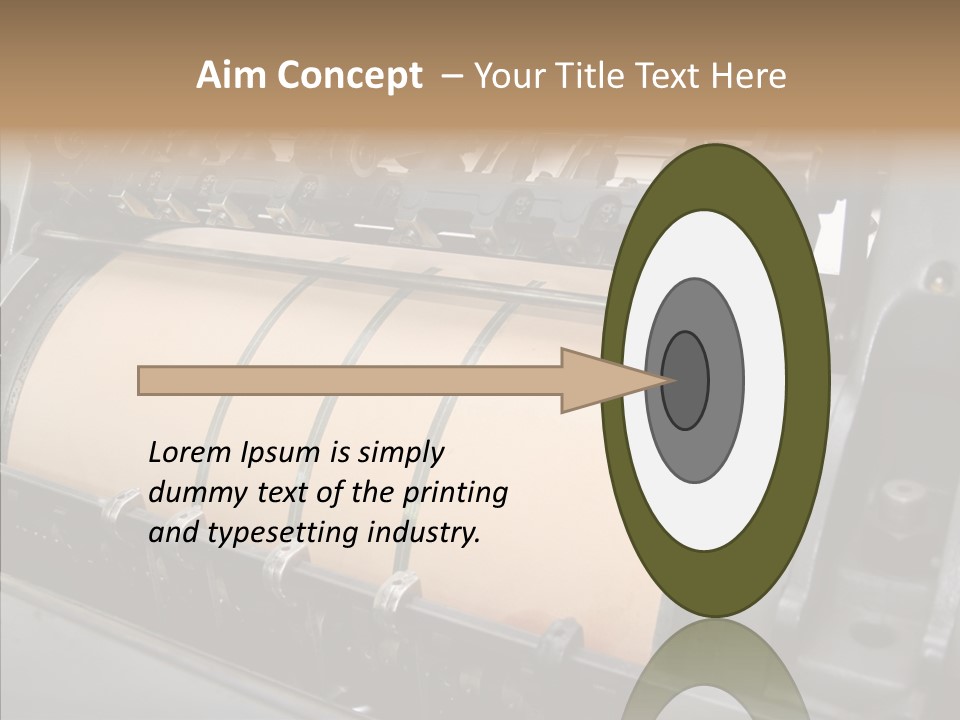 Roll Offset Gear PowerPoint Template