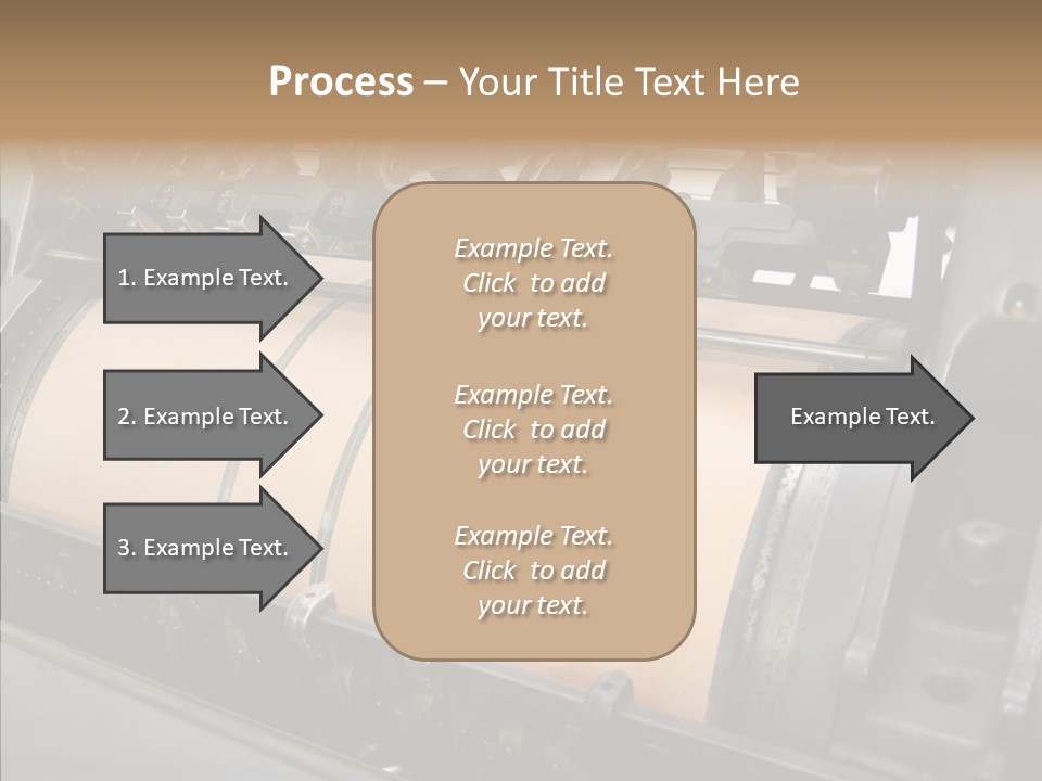 Roll Offset Gear PowerPoint Template