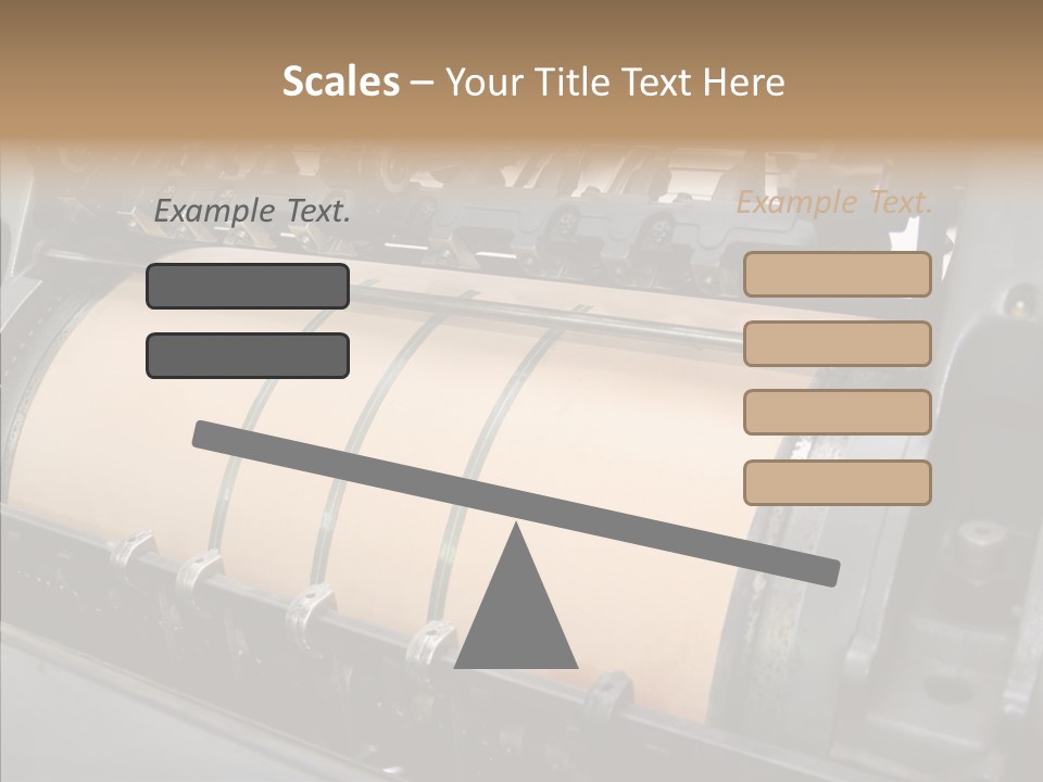 Roll Offset Gear PowerPoint Template