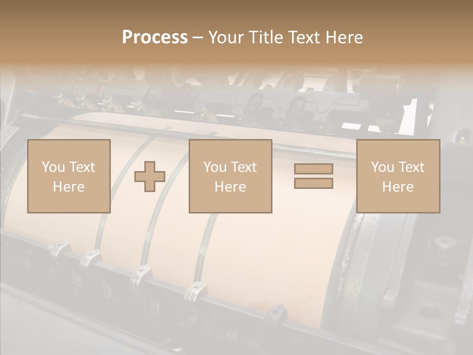 Roll Offset Gear PowerPoint Template