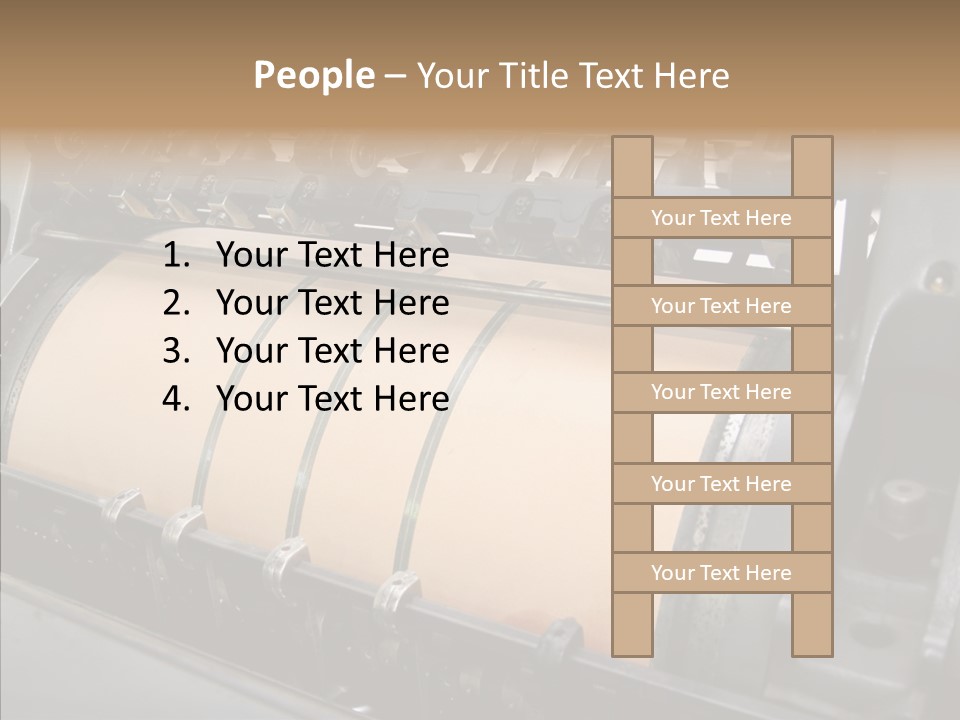 Roll Offset Gear PowerPoint Template