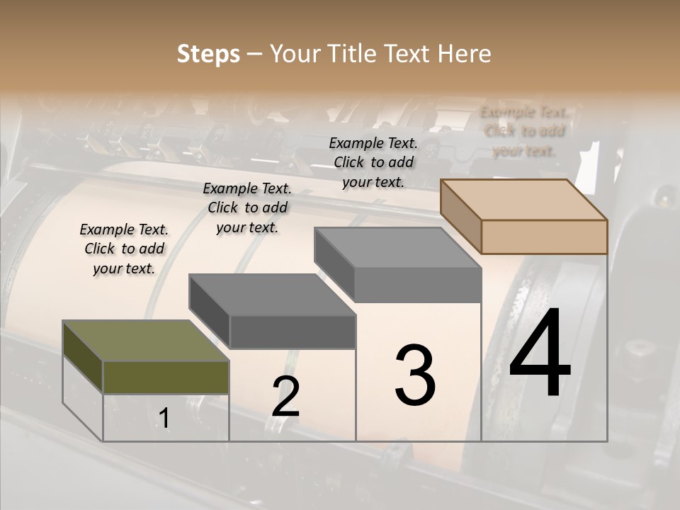 Roll Offset Gear PowerPoint Template