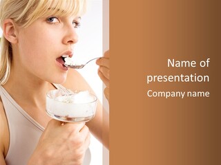 Ice Face Food PowerPoint Template