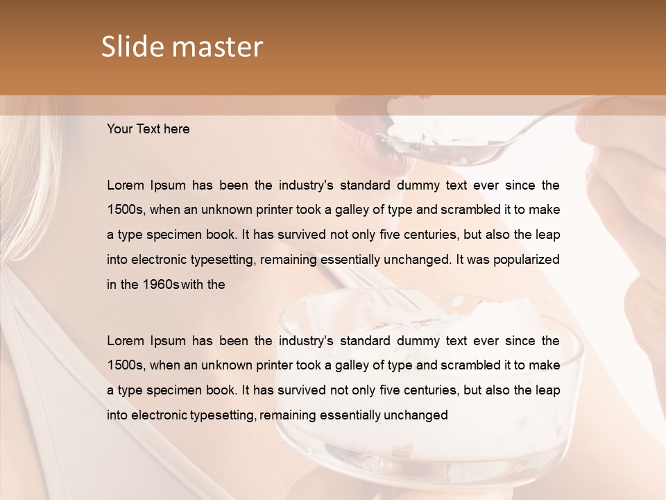 Ice Face Food PowerPoint Template