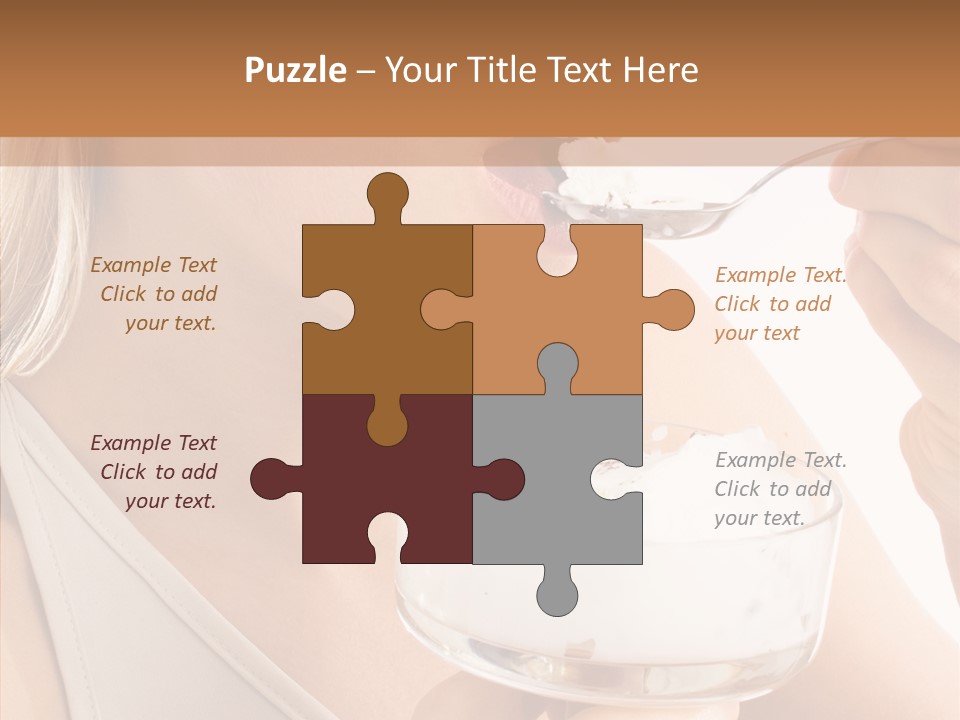 Ice Face Food PowerPoint Template