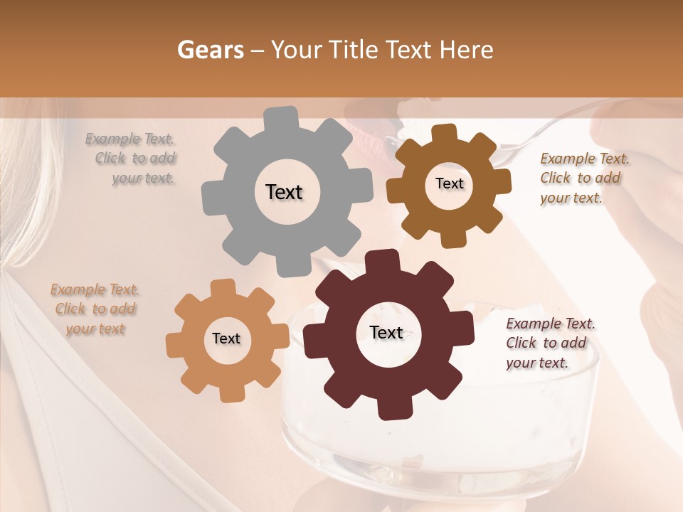 Ice Face Food PowerPoint Template