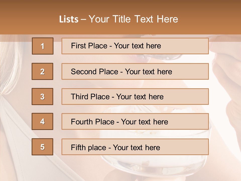 Ice Face Food PowerPoint Template