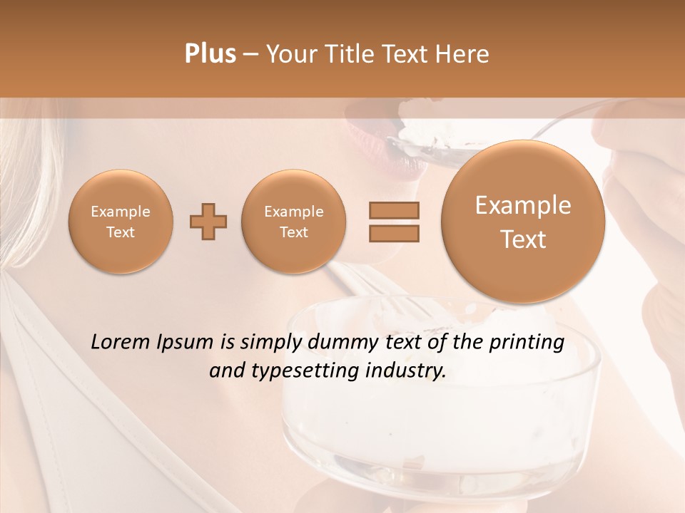 Ice Face Food PowerPoint Template