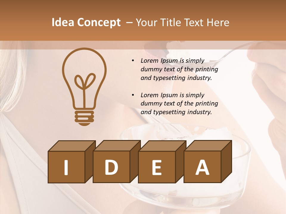 Ice Face Food PowerPoint Template