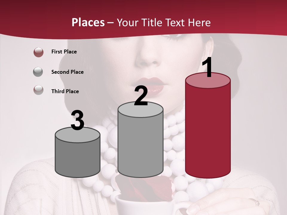 Light Rose Leaf Delightful PowerPoint Template