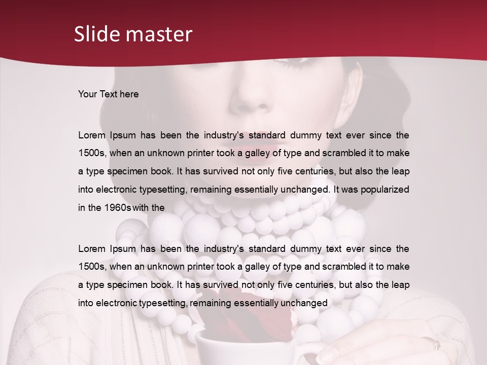 Light Rose Leaf Delightful PowerPoint Template