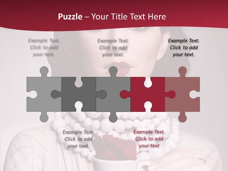 Light Rose Leaf Delightful PowerPoint Template