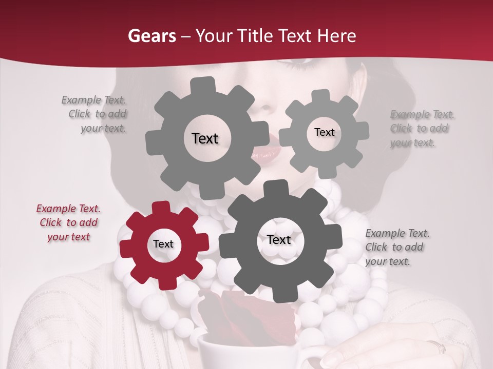 Light Rose Leaf Delightful PowerPoint Template