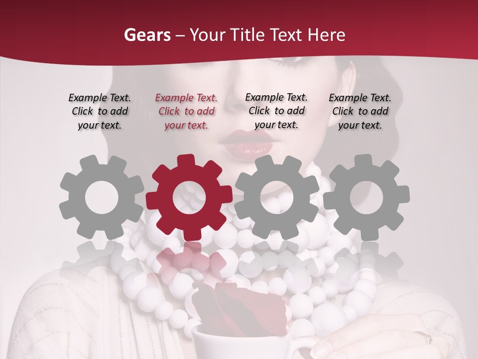 Light Rose Leaf Delightful PowerPoint Template