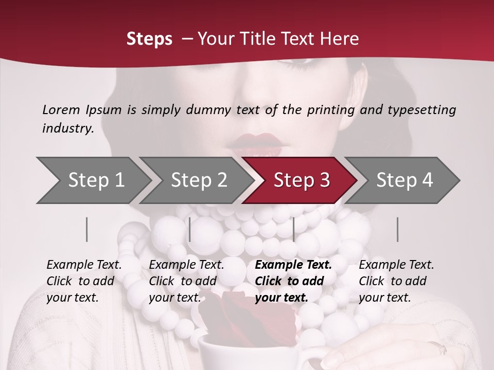 Light Rose Leaf Delightful PowerPoint Template