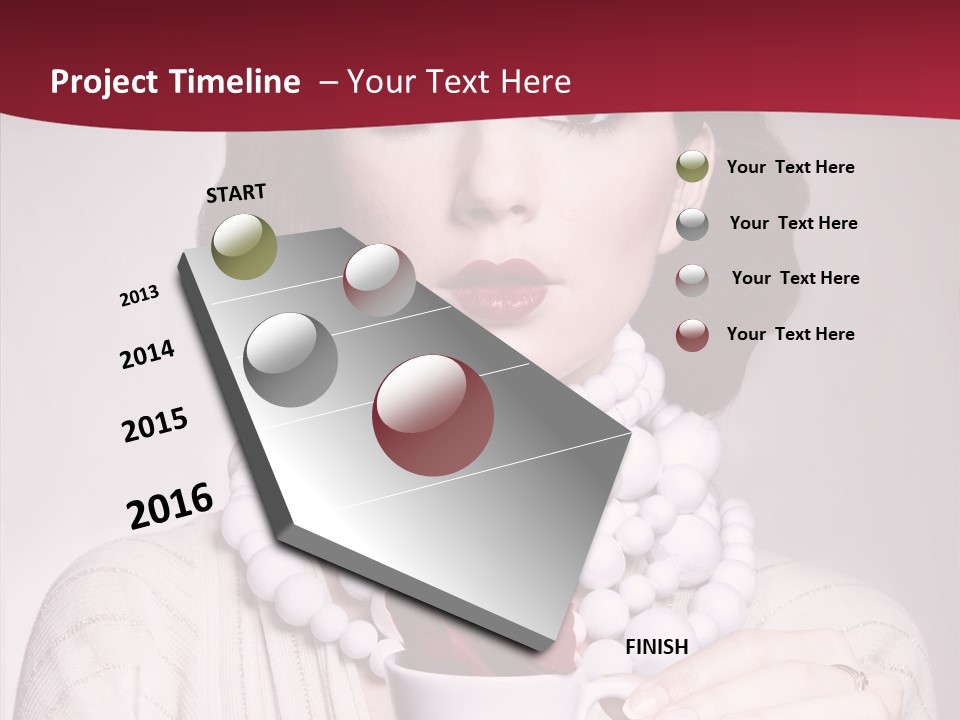 Light Rose Leaf Delightful PowerPoint Template