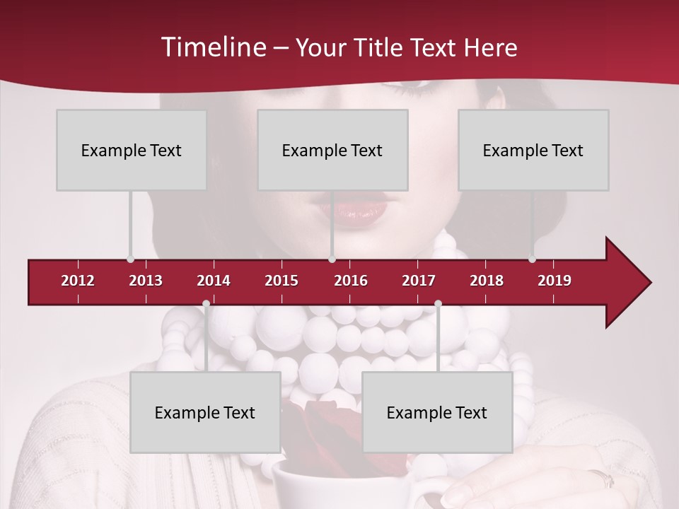 Light Rose Leaf Delightful PowerPoint Template