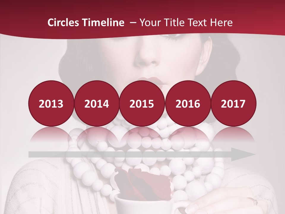 Light Rose Leaf Delightful PowerPoint Template