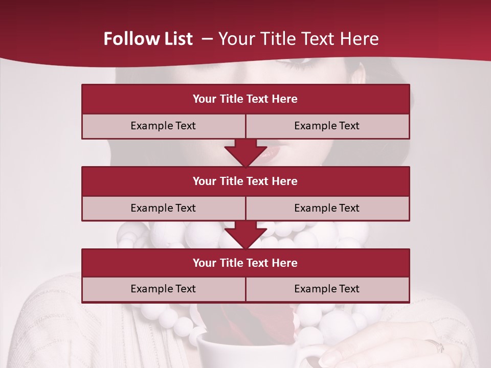 Light Rose Leaf Delightful PowerPoint Template
