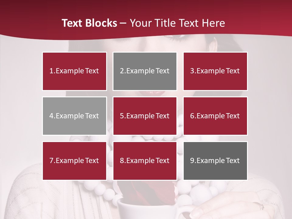 Light Rose Leaf Delightful PowerPoint Template