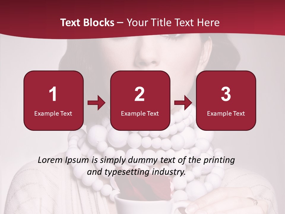Light Rose Leaf Delightful PowerPoint Template
