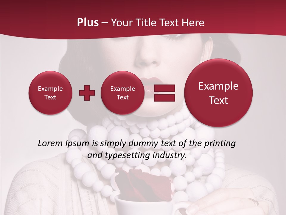 Light Rose Leaf Delightful PowerPoint Template