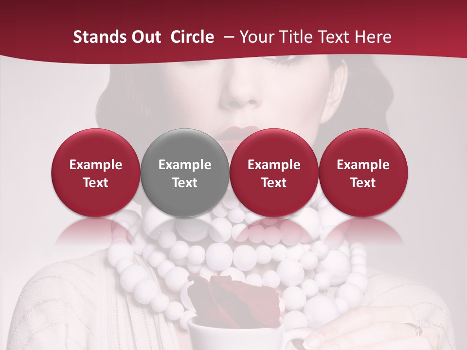 Light Rose Leaf Delightful PowerPoint Template