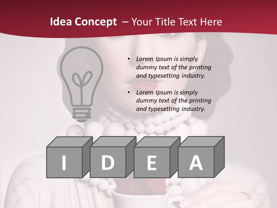 Light Rose Leaf Delightful PowerPoint Template