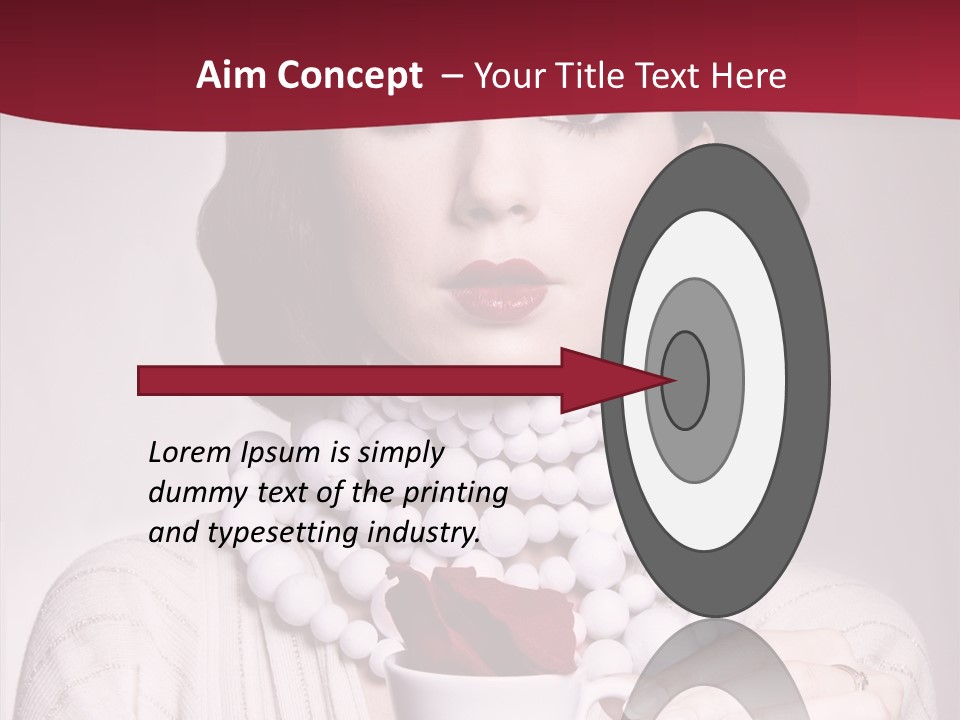 Light Rose Leaf Delightful PowerPoint Template