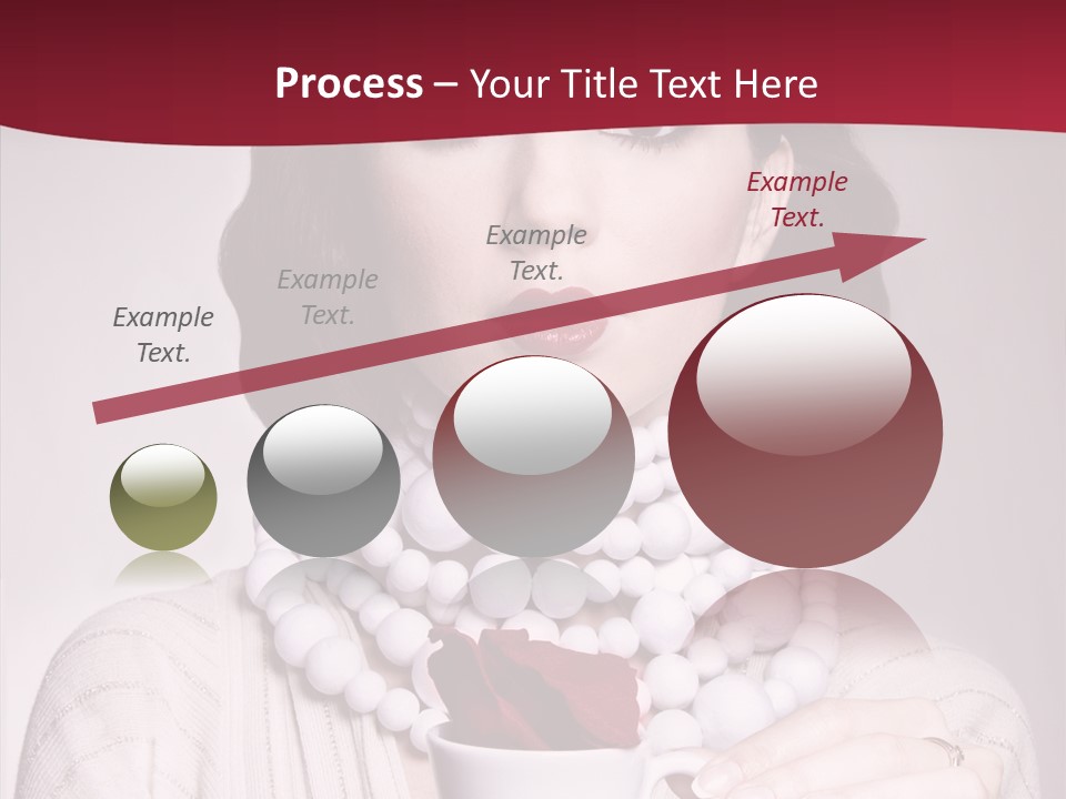 Light Rose Leaf Delightful PowerPoint Template