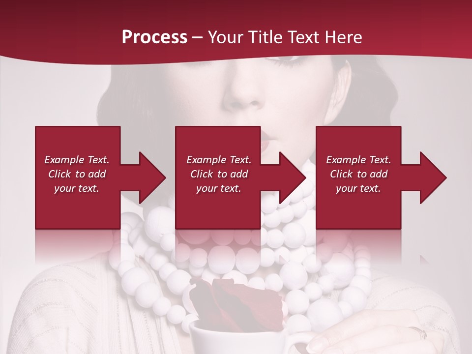 Light Rose Leaf Delightful PowerPoint Template