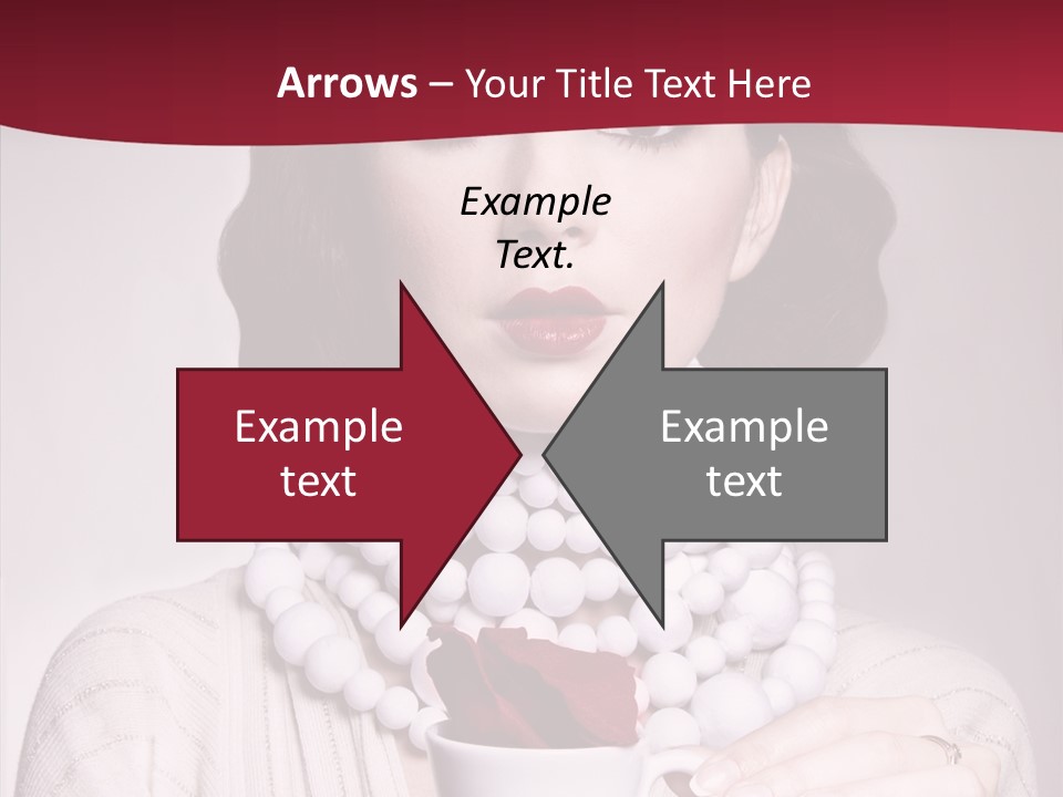 Light Rose Leaf Delightful PowerPoint Template