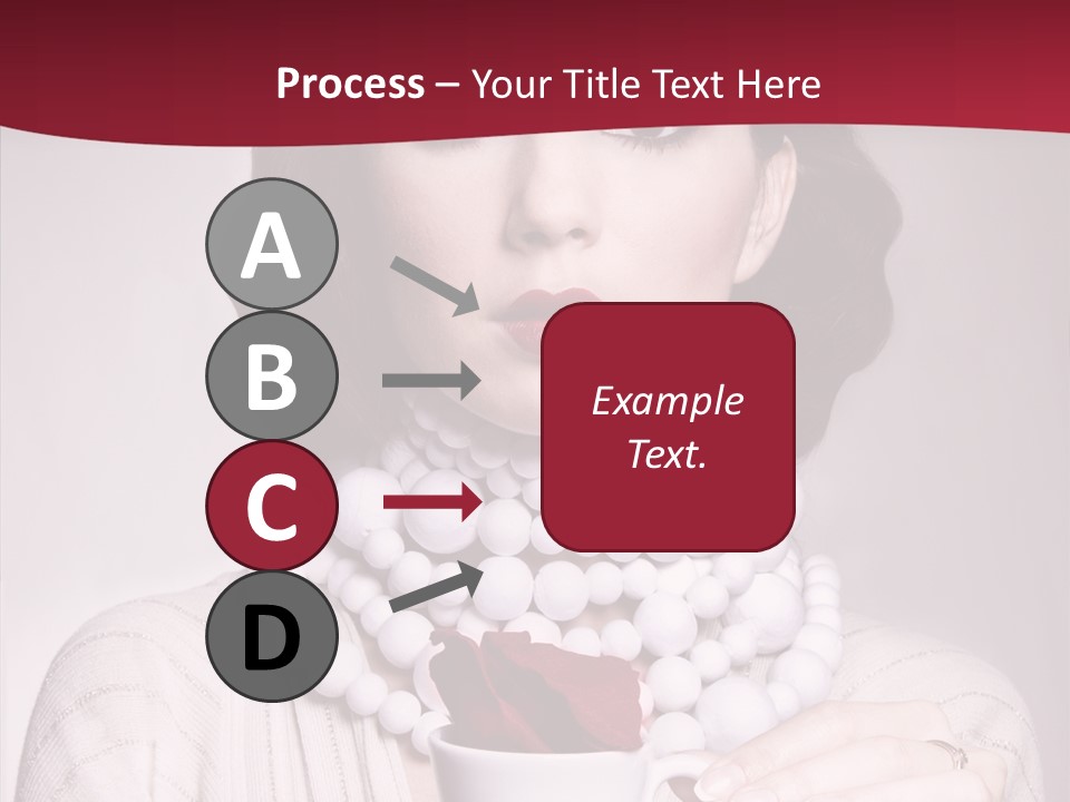 Light Rose Leaf Delightful PowerPoint Template