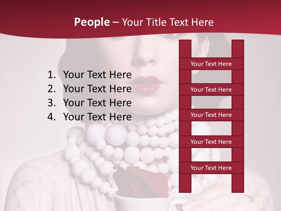 Light Rose Leaf Delightful PowerPoint Template