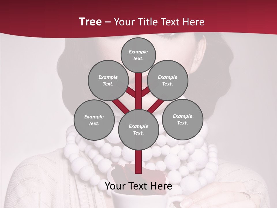 Light Rose Leaf Delightful PowerPoint Template