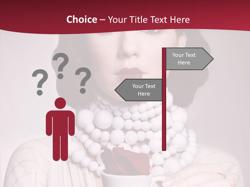 Light Rose Leaf Delightful PowerPoint Template